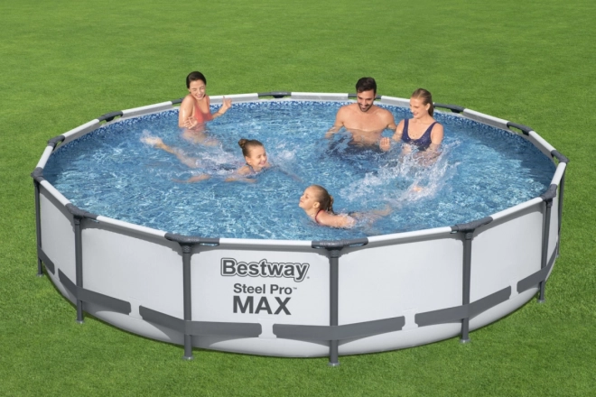 Nadzemný bazén Steel Pro MAX s kartušovou filtráciou