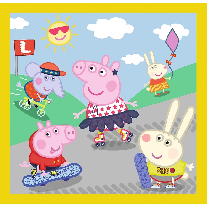 Puzzle 3v1 - Prasiatko Peppa