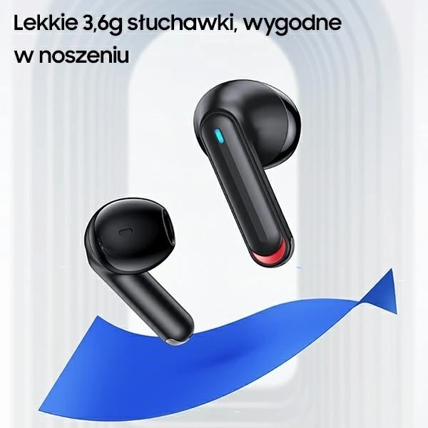 Bezdrôtové slúchadlá Bluetooth 5.2 s duálnym mikrofónom v ružovej farbe