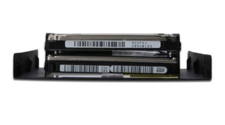 Adaptér pre SSD/HDD 2x 2.5" na 3.5" čierny kovový