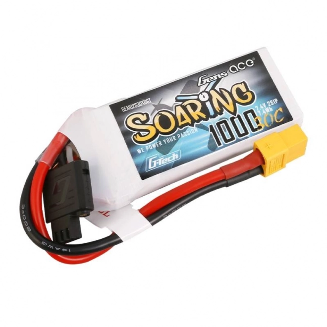 Batéria Gens Ace Soaring 1000mAh 7,4V 30C 2S1P XT60