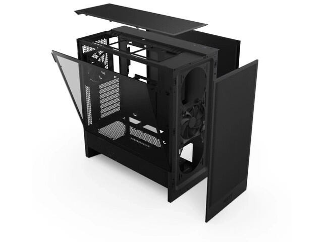 PC skriňa H5 Flow Midi Tower s oknom čierna