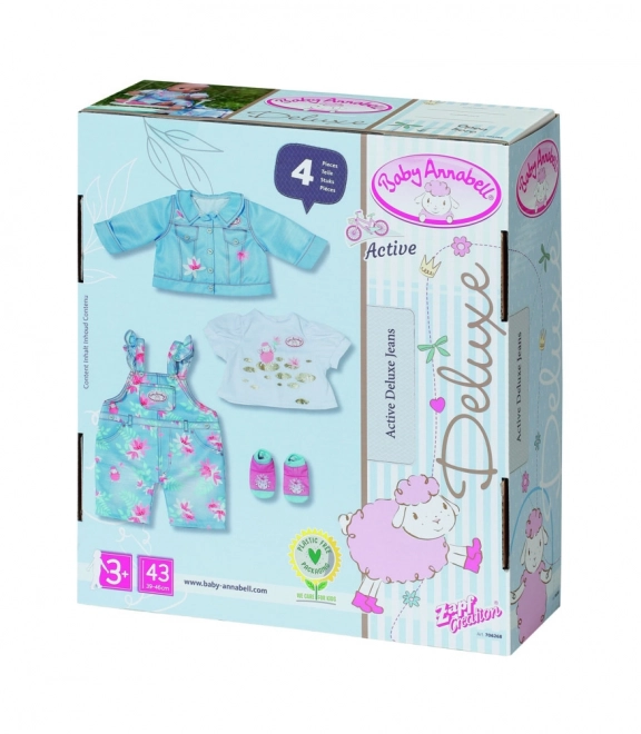 Oblečenie dżinsové deluxe pre Baby Annabell