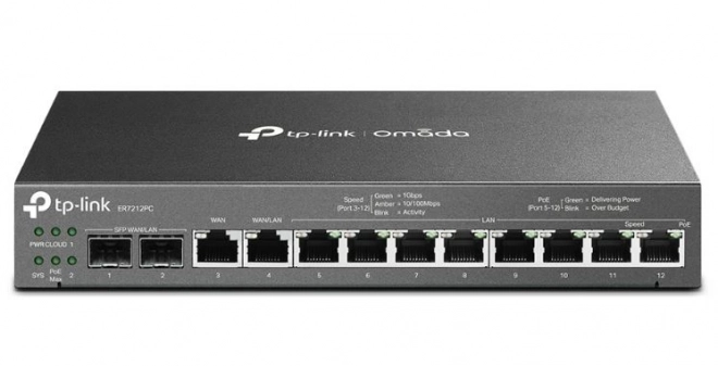 Router VPN Gigabit PoE+ Omada ER7212PC