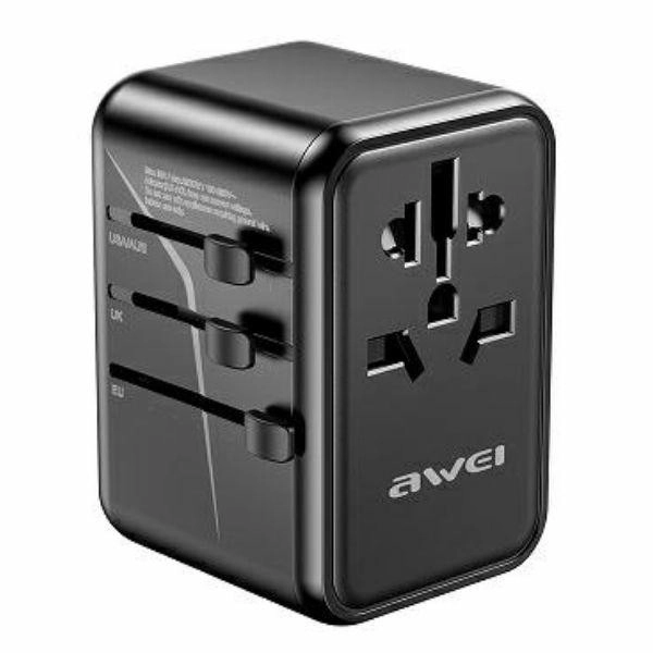 Cestovná nabíjačka Awei GaN 65W 4v1