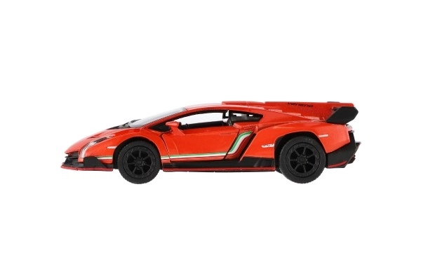 Auto Lamborghini Veneno kov/plast na spätné natiahnutie