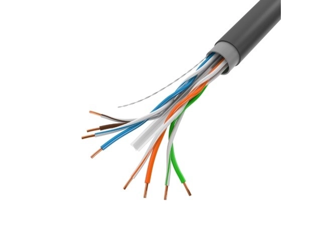 vonkajší sieťový kábel UTP Cat6 CU 305 m – čierny
