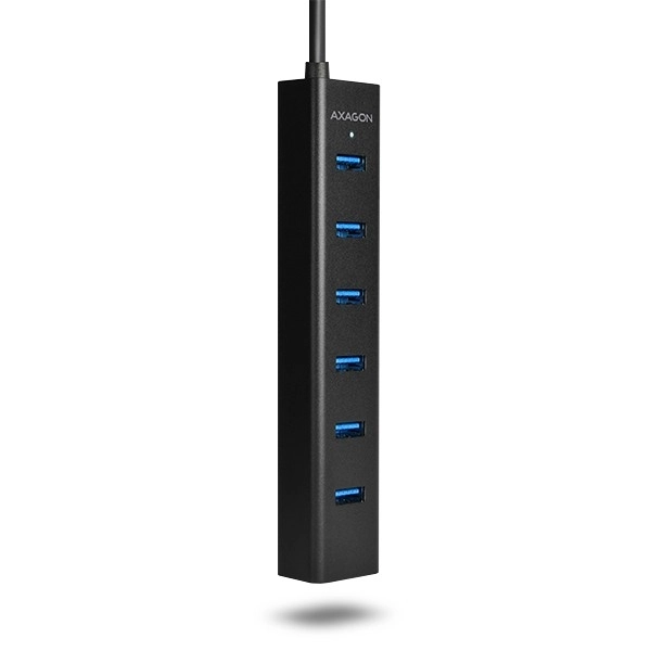 7-portový USB hub s rýchlym nabíjaním AXAGON