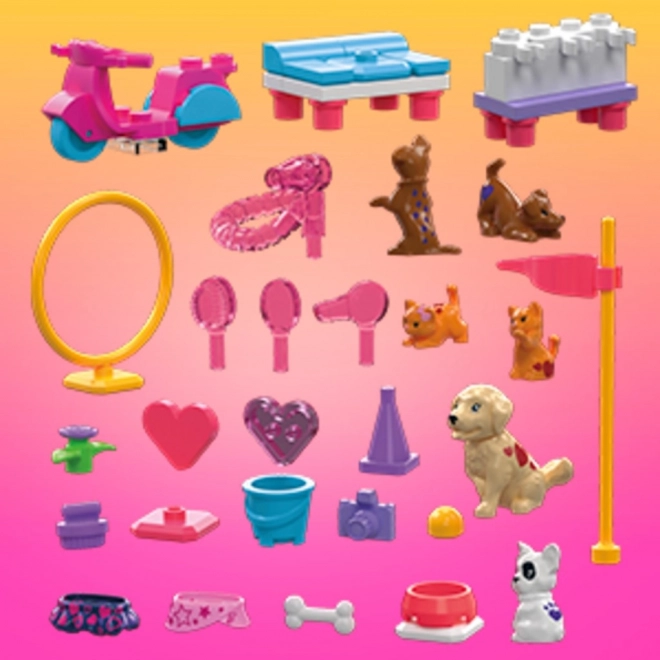 Mega Construx Barbie Color Reveal Trénuj a pečuj o mazlíčky
