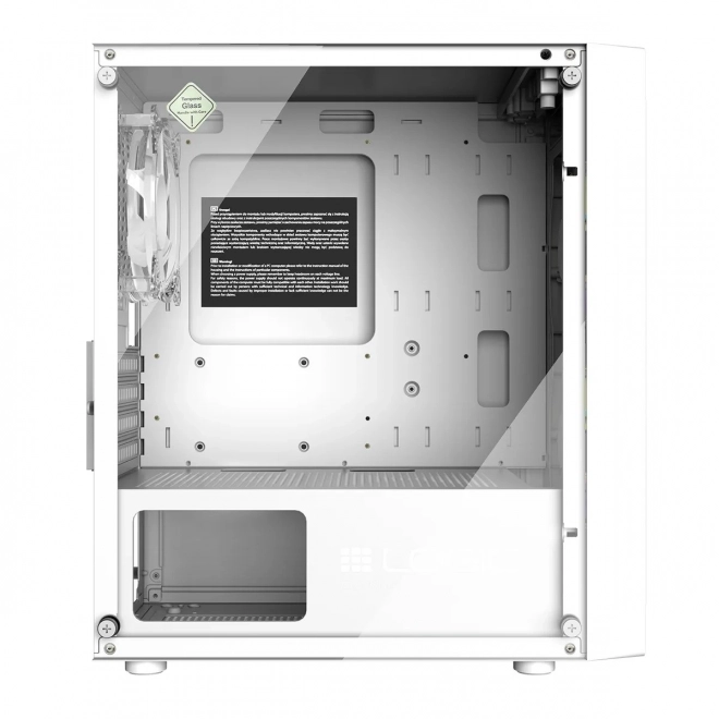 Herná skrinka Logic Aramis ARGB Mini USB 3.0 biela