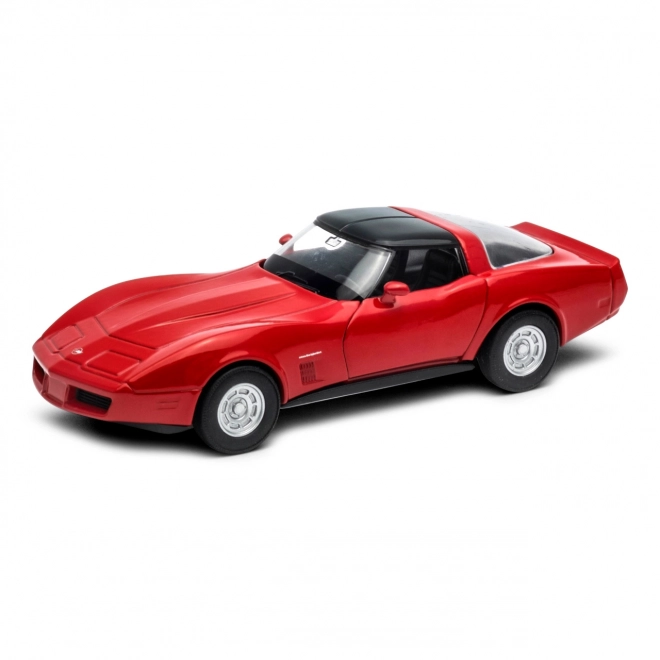 Model Chevrolet Corvette Coupe (1982) strieborný