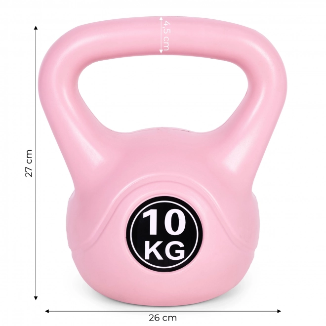 Ružový kettlebell 10 kg ModernHome