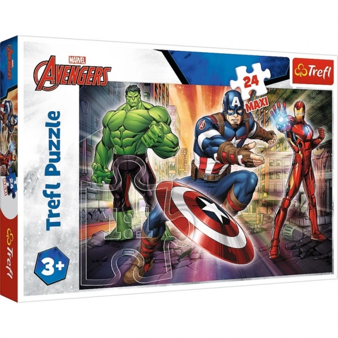 Puzzle Vo svete Avengers Maxi 24 dielikov