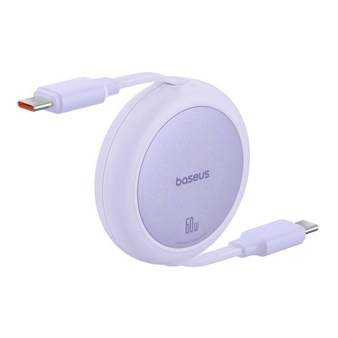 Baseus Free2Pull Mini USB-C na USB-C kábel 60W 1m fialový