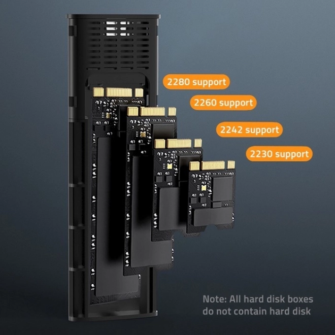Qoltec obal na disk M.2 SSD 2TB USB-C