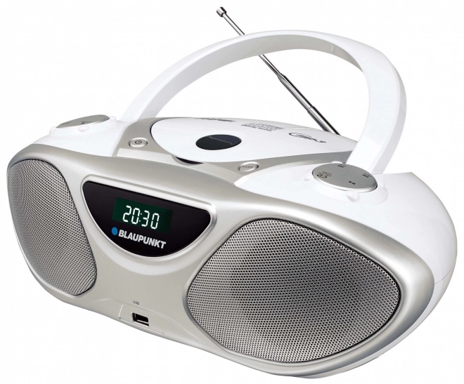 Prenosný rádio prehrávač s CD MP3 USB AUX FM Blaupunkt BB14WH