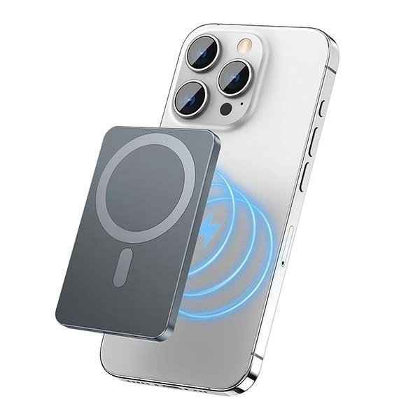 Bezdrôtová powerbanka MagSafe 5000mAh Sivá