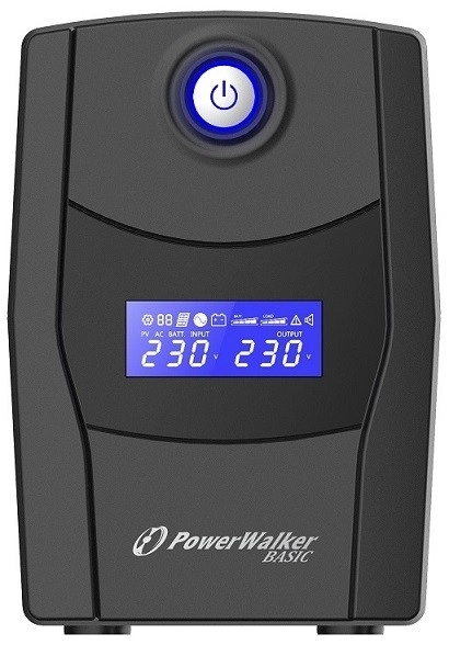 Záložný zdroj PowerWalker Basic 800VA STL s USB a RJ11/45