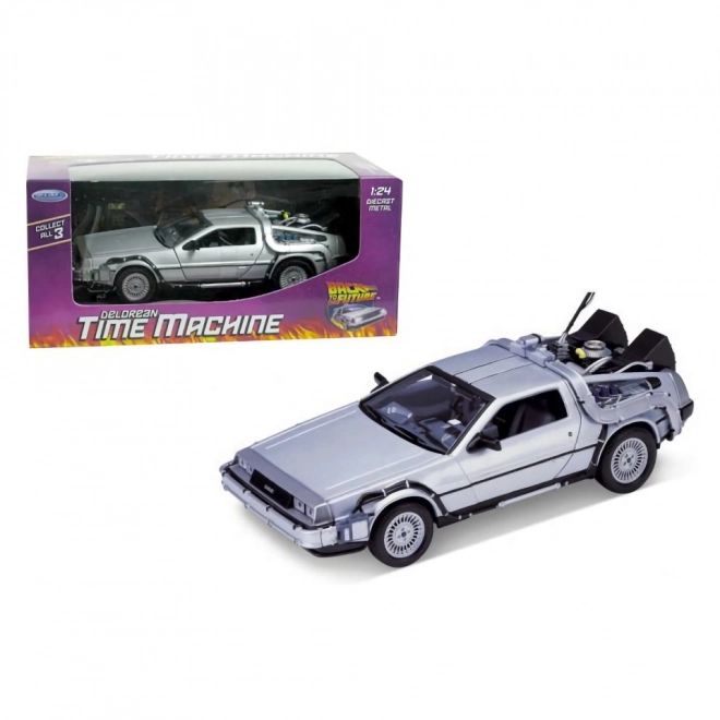 Model auta DeLorean z filmu Návrat do budoucnosti 1:24