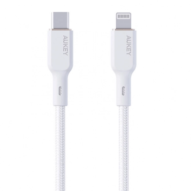 Kábel Aukey USB-C na Lightning 1,8 m Biely