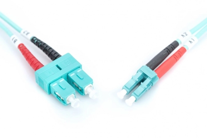 Patchcord optický FO LC-SC MM 50/125 OM3 duplex LSOH 2m