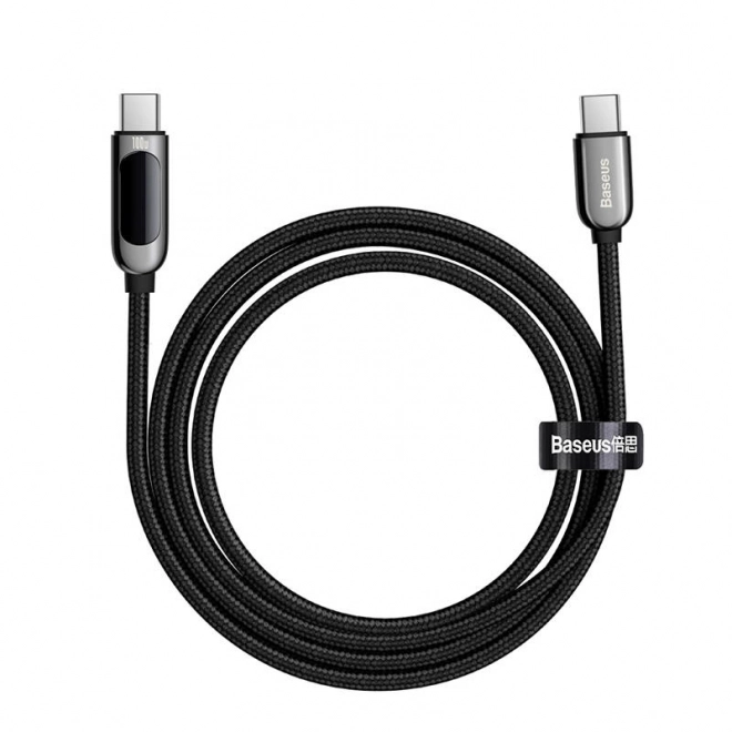 Kabel USB-C k displeju Baseus, 100 W, 2 m, čierny