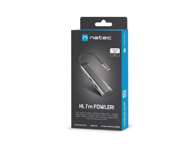 Ultratenká stacja dokująca USB-C Natec Fowler Slim