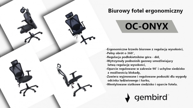 Ergonomická kancelárska stolička Onyx