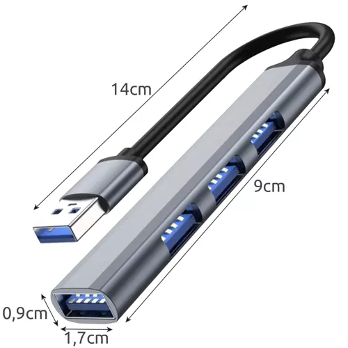 USB rozdeľovač so 4 portami