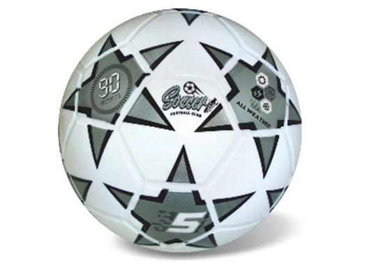 Futbalová lopta strieborná 23 cm