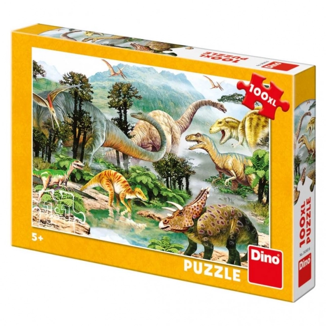 Puzzle Dino Svět XL 100 Dielikov