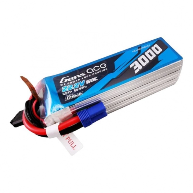 Lipo batéria Gens ace G-Tech 3000mAh 22,2V 60C s EC5 konektorom