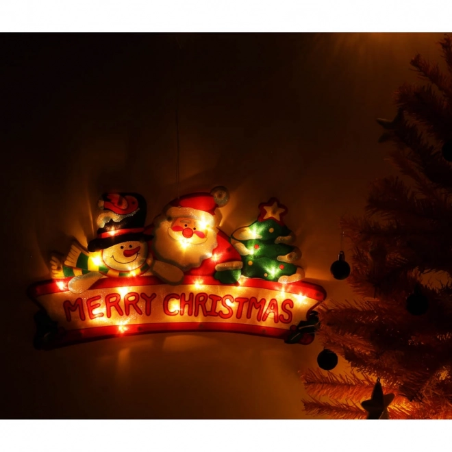 Vianočná závesná LED dekorácia Merry Christmas 45 cm