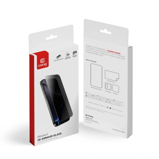 Privacy 3D ochranné sklo - iPhone 14 / iPhone 13 / iPhone 13 Pro
