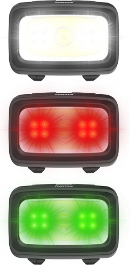 7 režimov: biela, červená aj zelená