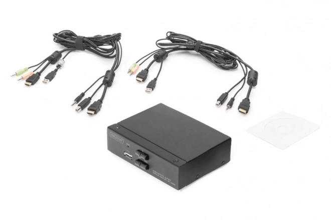 HDMI KVM prepínač 2 porty s rozlíšením 4K