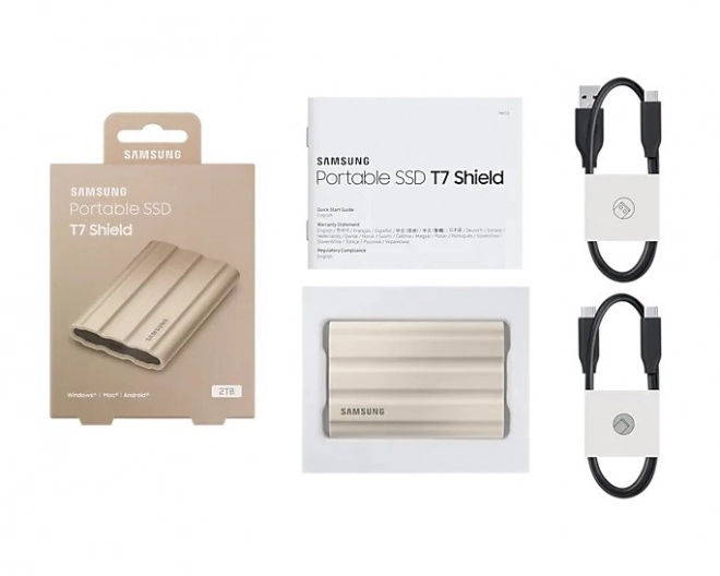SSD Disk T7 Shield 2TB USB 3.2 béžový