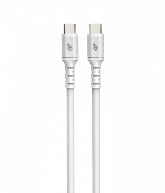Silikónový biely kábel USB-C na USB-C 2m
