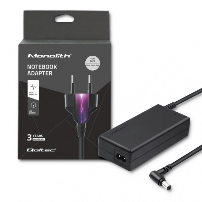 Spoľahlivý napájací adaptér Qoltec pre Acer 90W