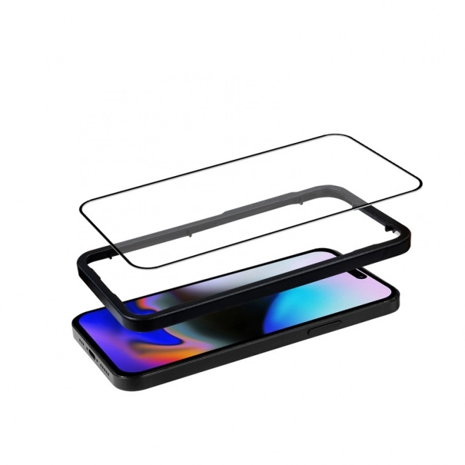 Antibakteriálne 3D pancierované sklo - tvrdené 9H Full Glue pre iPhone 16 + inštalačný rám – IPhone 16 Pro