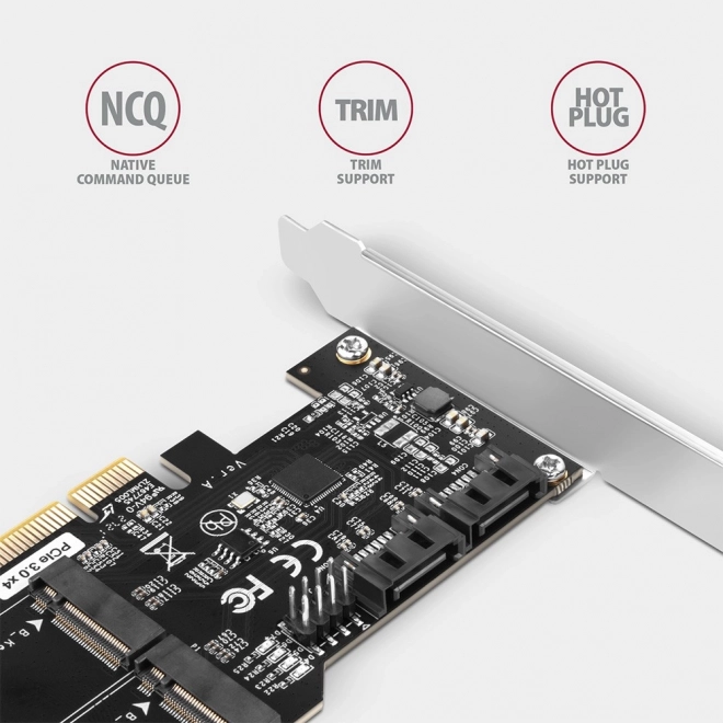 PCIe Kontrolér s 2x SATA a 2x M.2 Portmi