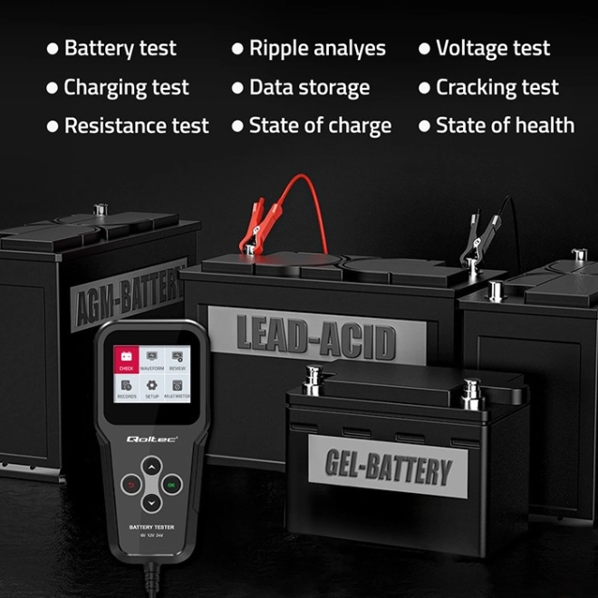 Digitálny tester batérií 3v1 s LCD