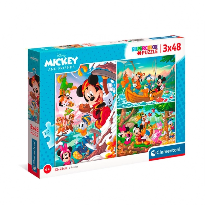 Puzzle Mickey Mouse a priatelia