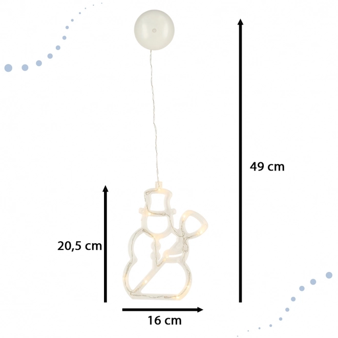 Vianočná LED dekorácia - Snehuliak 49 cm