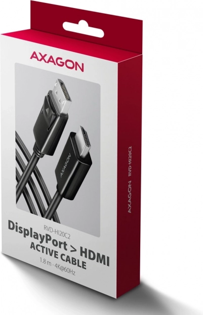 Aktívny adaptér DisplayPort na HDMI 4K/60Hz 1,8m