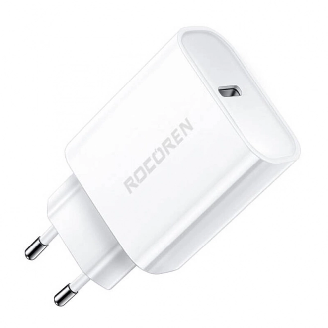 Rýchlonabíjačka Rocoren PD 20W USB-C (biela)