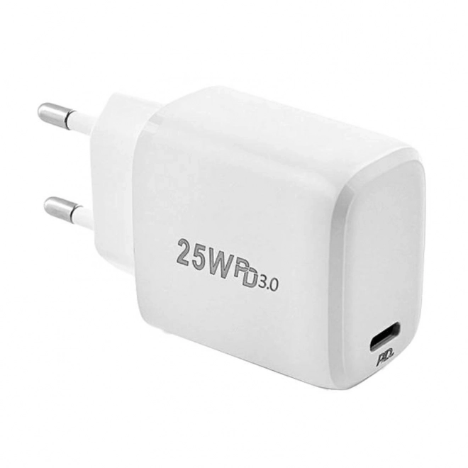 Rychlonabíjačka USB-C 25 W biela