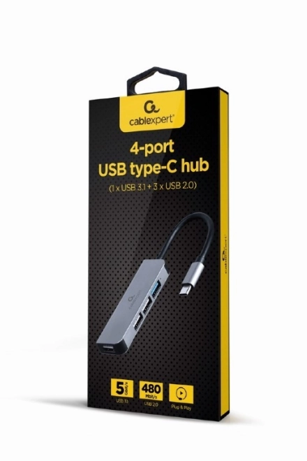 4-portový USB-C hub