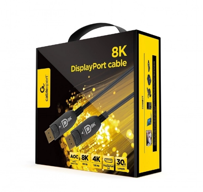 Optický kábel DisplayPort 8K AOC Premium 30 m