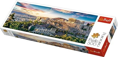 Panoramatické puzzle 500 dielov Akropola Atény